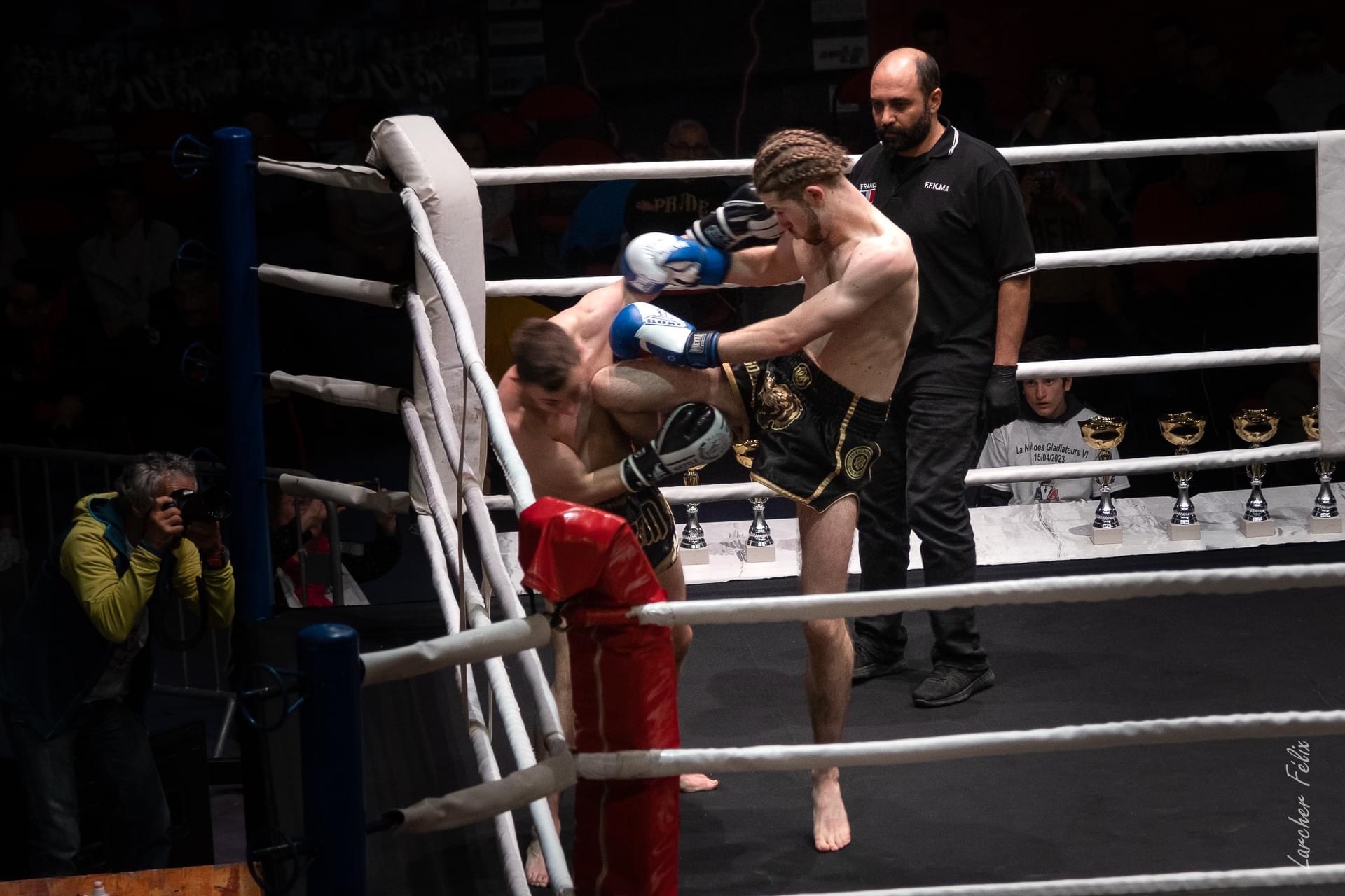 Tom Laurent en action sur le ring